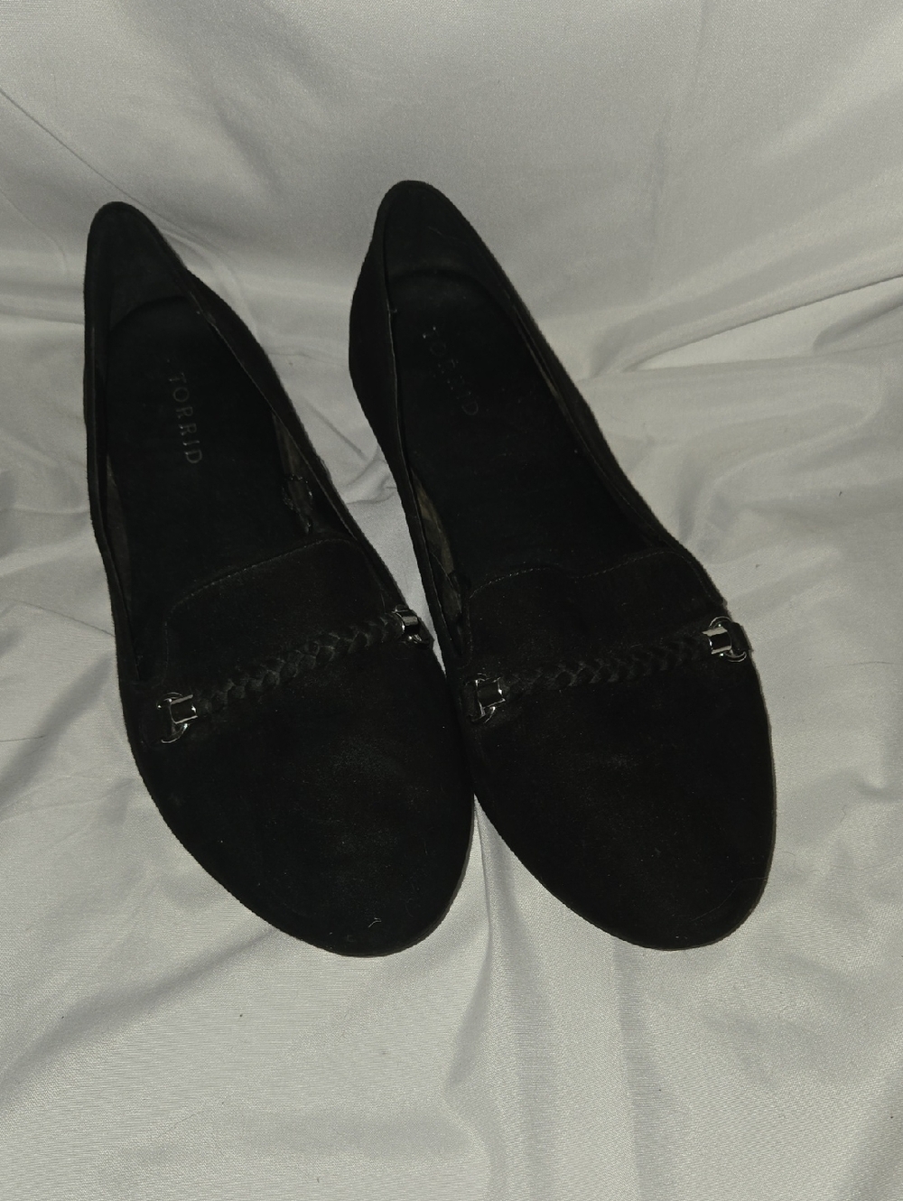 torrid Black Suede Braided Bit Loafers